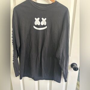 GUC Marshmello Mellogang Black Long Sleeve Shirt size XL.